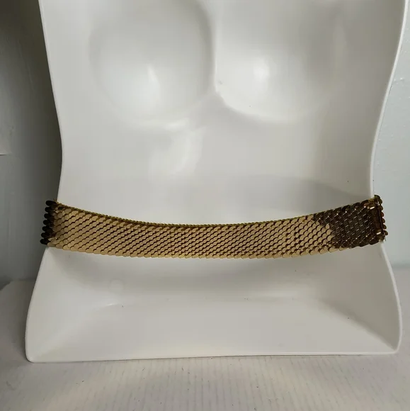 Statement Vintage Gold Metal Snake Belt Stretch Statement Vintage Gold Metal Snake Belt Stretch main image 2